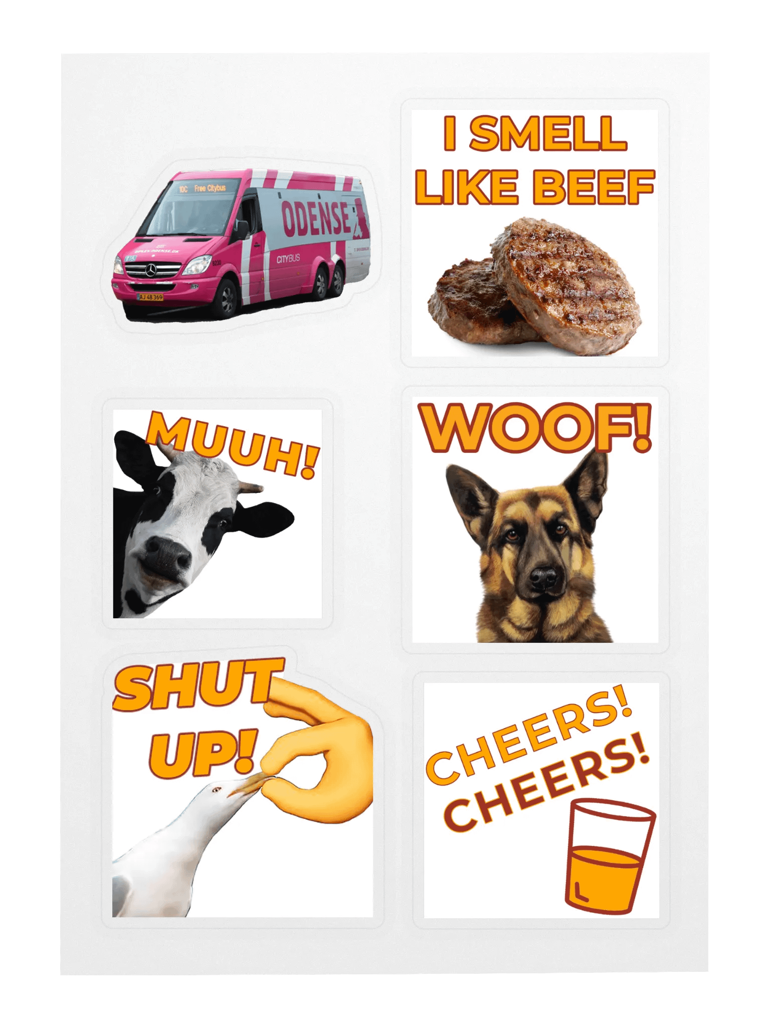 Sticker sheet with emotes product image (3)