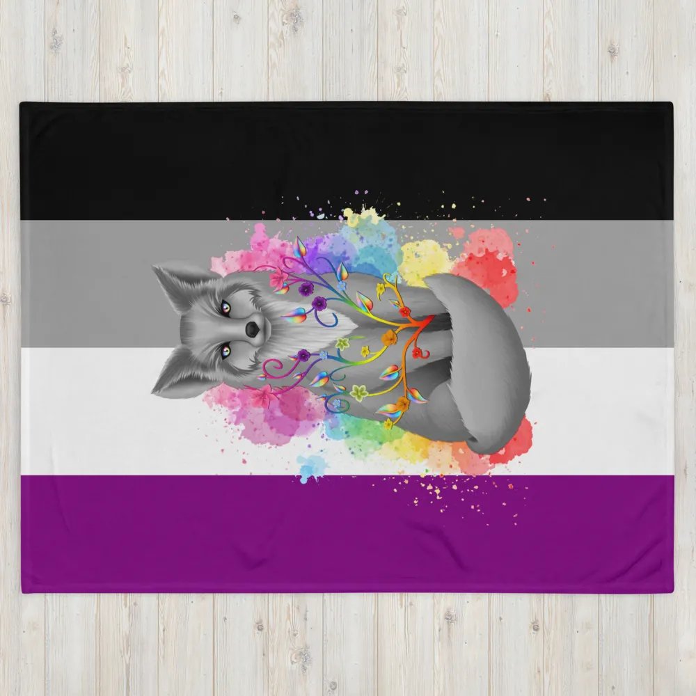 Asexual Pride Fox Blanket (2023) product image (4)