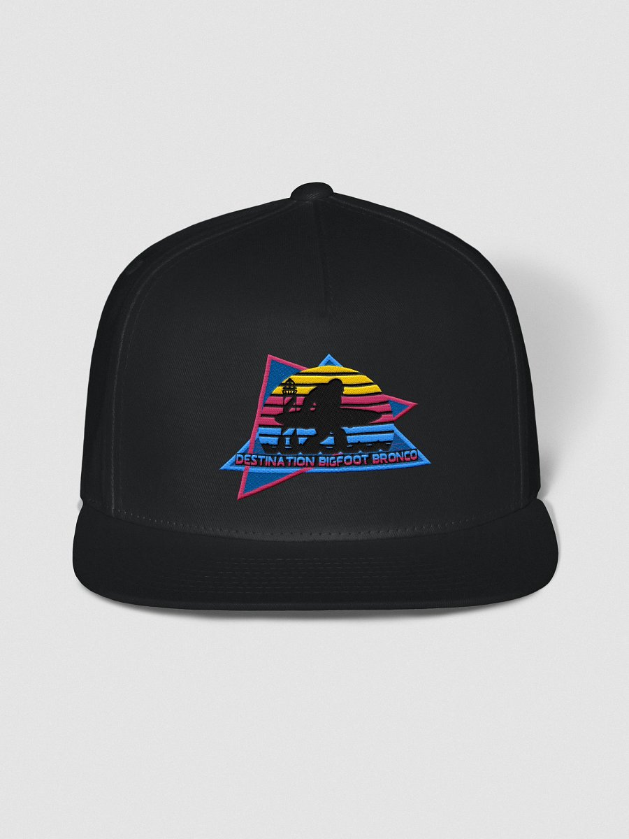 Retro-Inspired Black Snapback 100% Cotton Twill – Retro-Inspired Logo Edition product image (1)