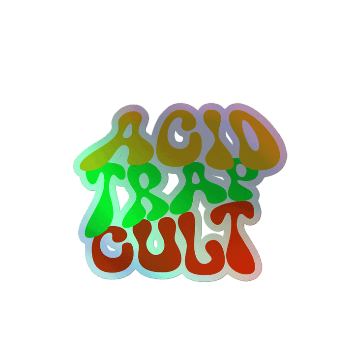 Holographic ACIDTRAPCULT Sticker product image (2)