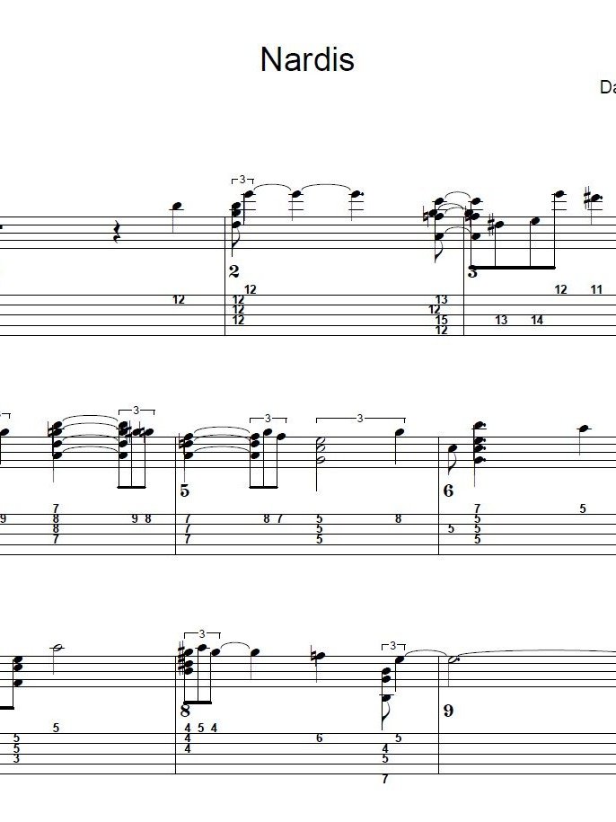 Nardis - Guitar sheet music product image (1)