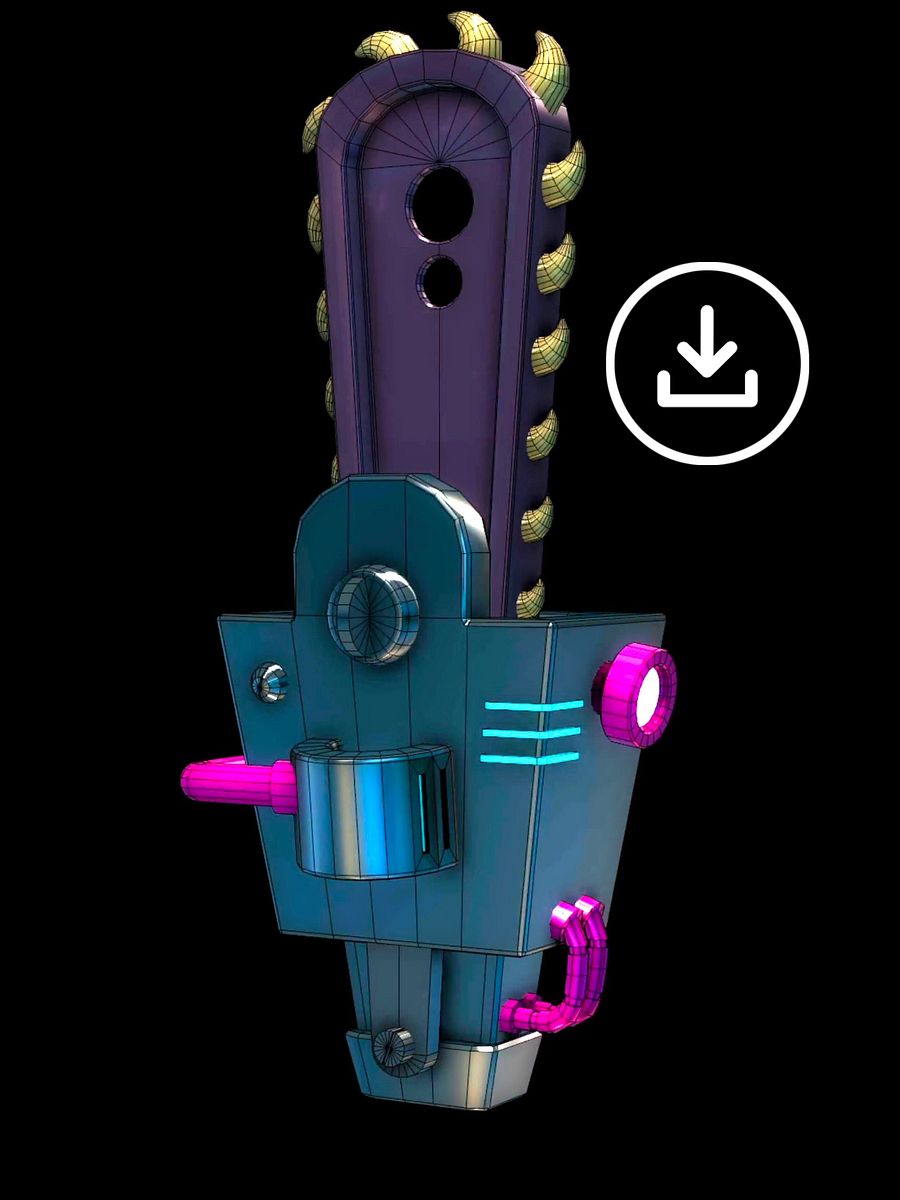 Toon Chainsaw - Maya Step by Step Tutorial product image (1)