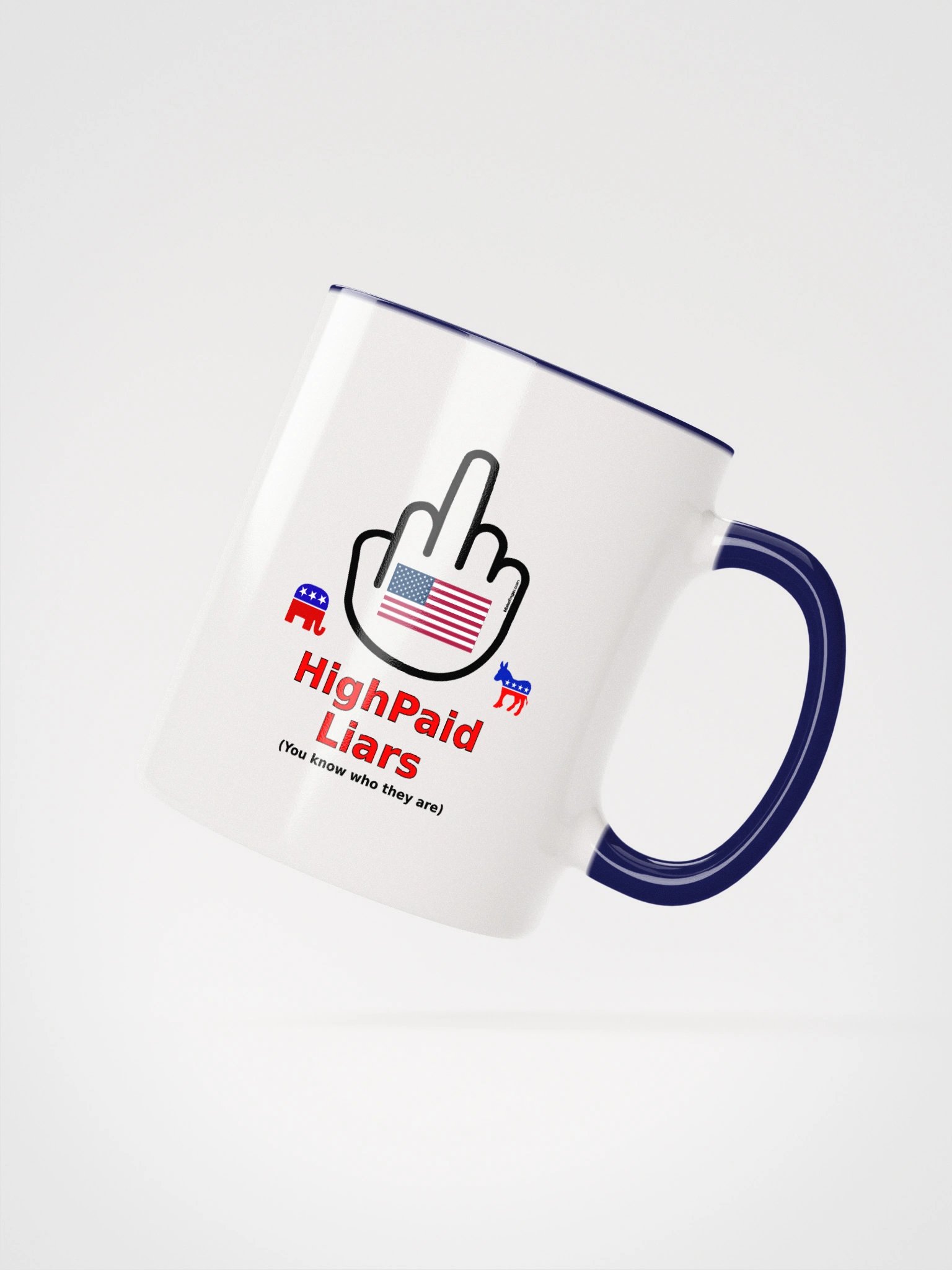 Two-tone Ceramic Mug-MisterFinger-Liars-B product image (26)