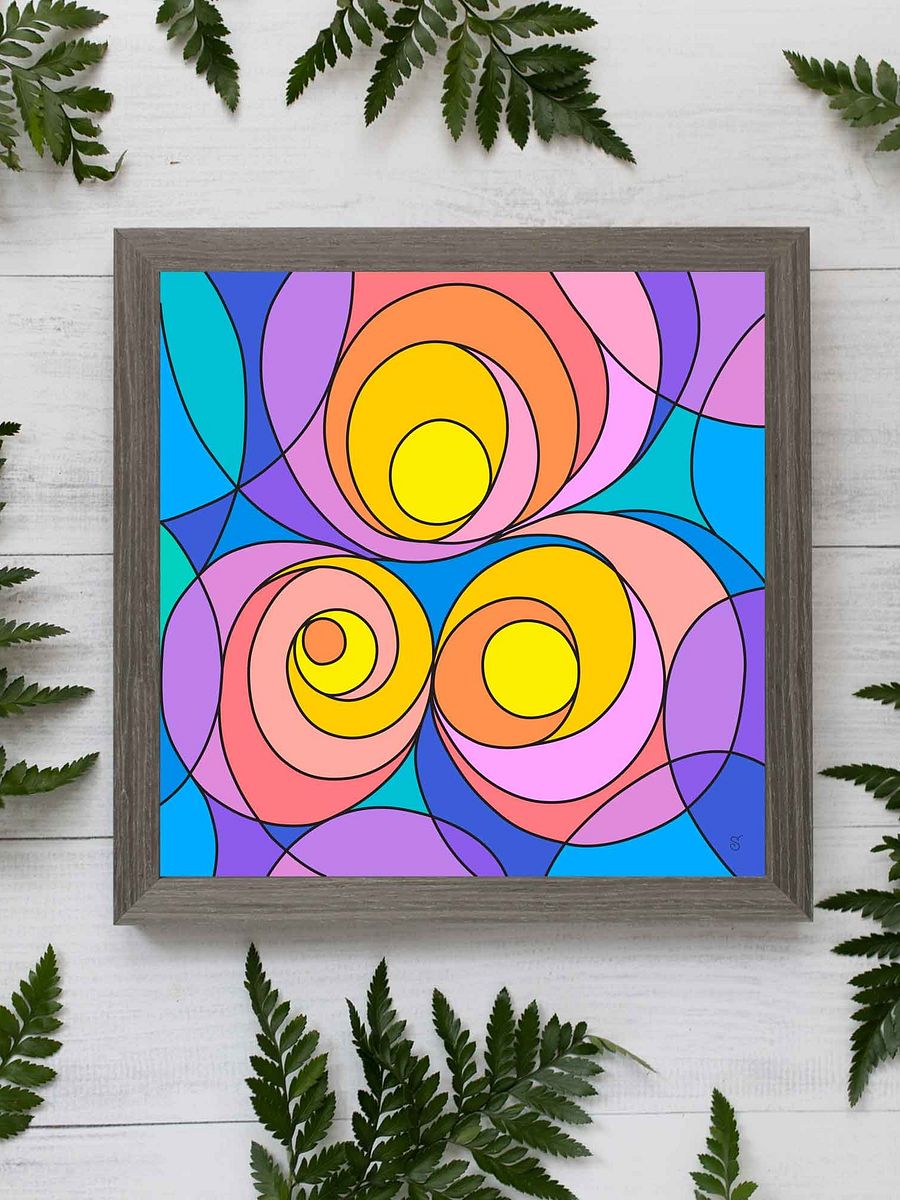 Spiral Serenade Canvas - Abstract Square No. 1 product image (139)