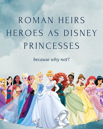 I don't know why I find this concept so funny but I do 🤣 👑 

Do you know any other romance heroes with princess energy? I'd l...