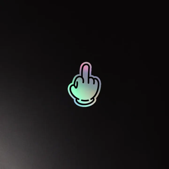 Flip off holo product image (2)