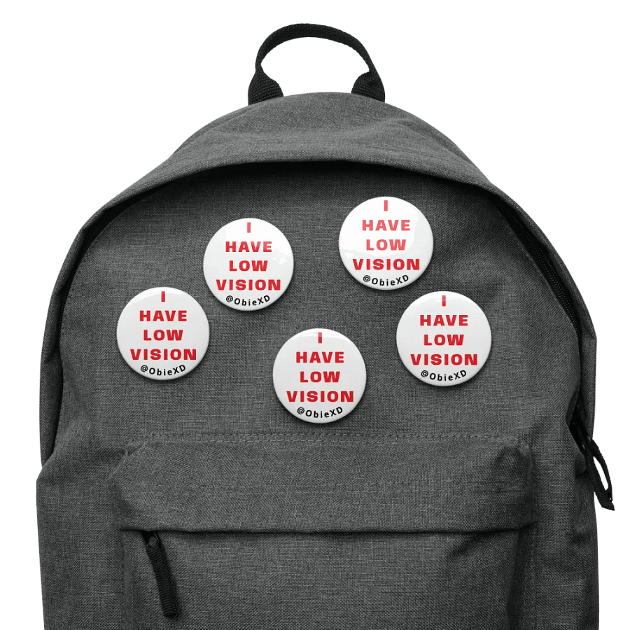 I HAVE LOW VISION - Pins (Pack of 5) product image (7)