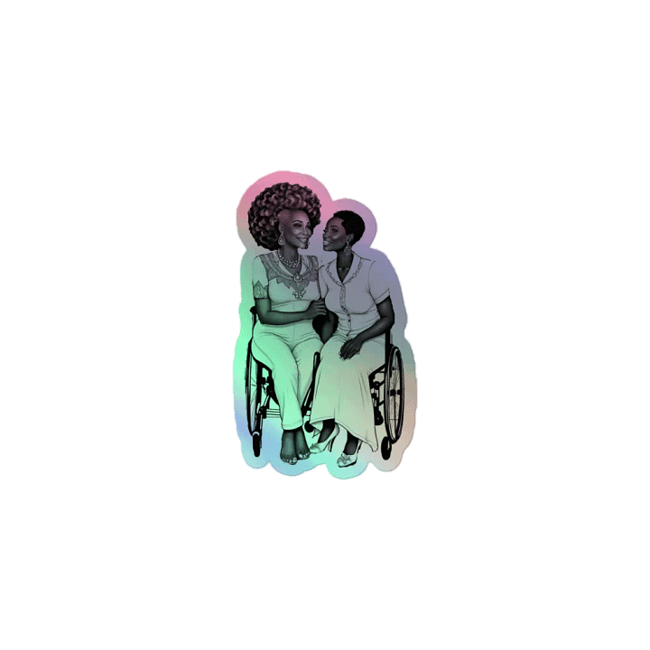 Beautiful Love LGBTQ+ Holo Sticker product image (1)