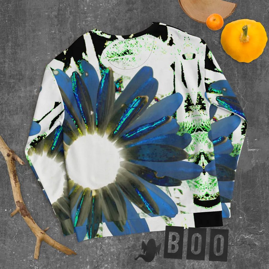 Cool Abstract Daisy Flowers Unisex All Over Print Sweatshirt product image (12)