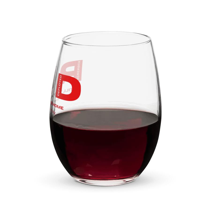 Remember Everyone Deployed Stemless Wine Glass product image (8)