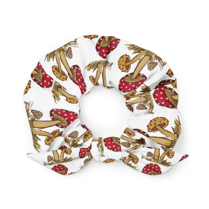 Mushroom All-Over Print Scrunchie with Bow product image (1)