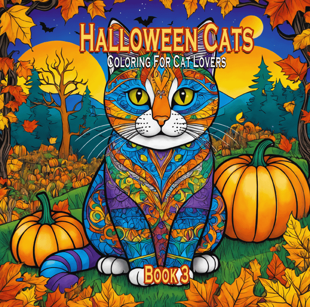 HALLOWEEN CATS - Colouring for Cat Lovers - BOOK THREE product image (1)