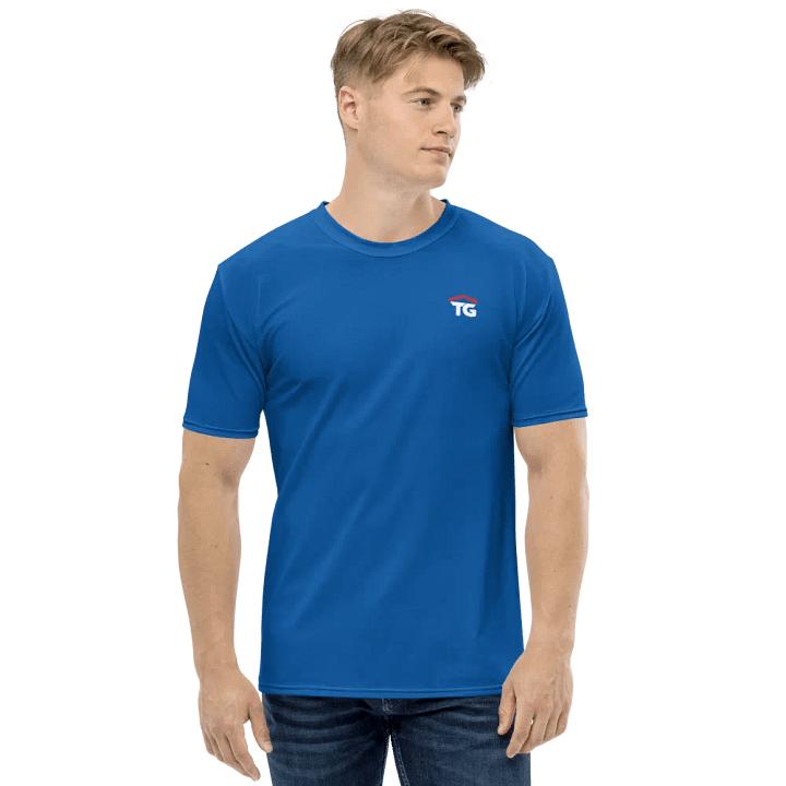 Men's TG Blue Crew Neck T-Shirt product image (1)