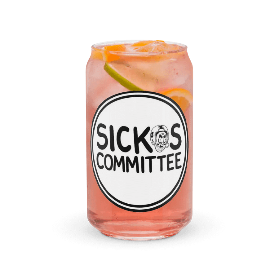 Sickos Committee Logo 16 oz Glass product image (37)