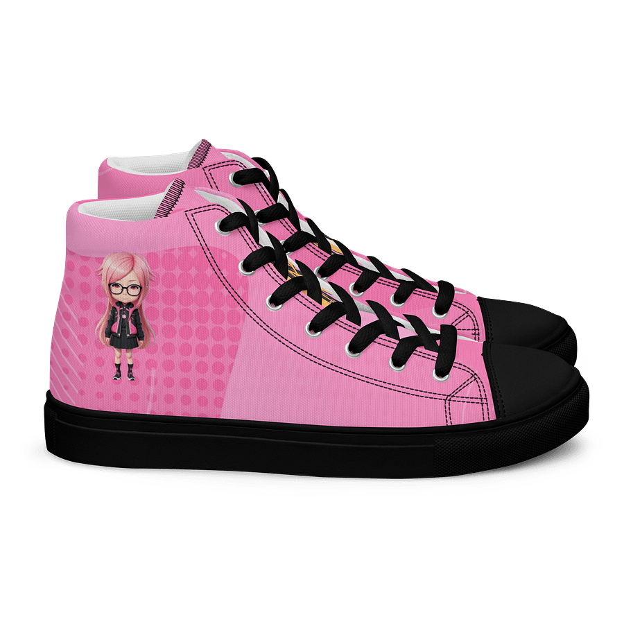 (PINK CHIBI) K Women's High Top Canvas Shoes product image (2)
