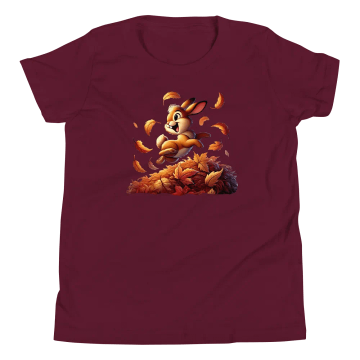 Autumn Leaves Bunny Rabbit Youth T-Shirt product image (57)