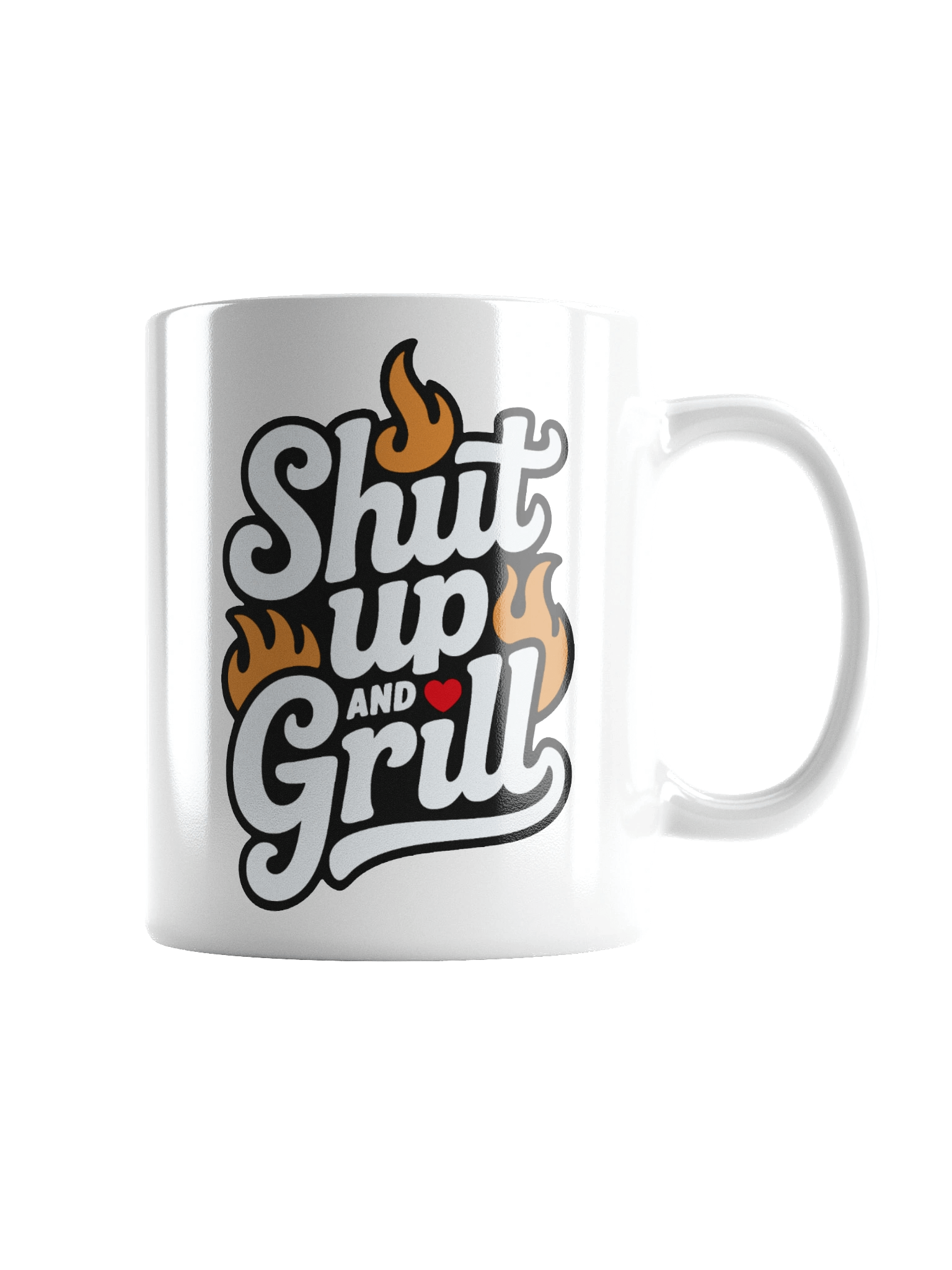 Shut Up and Grill White Ceramic Mug for Grillmaster product image (5)