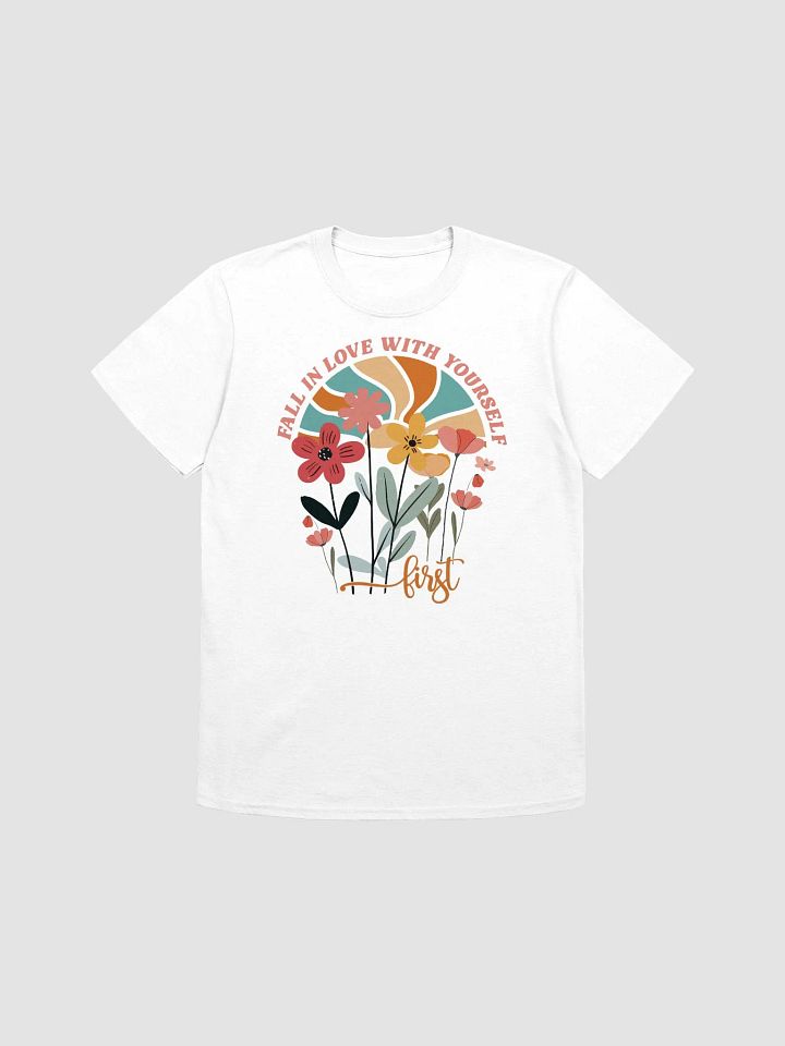 Rainbow Floral Self-Love T-Shirt product image (1)