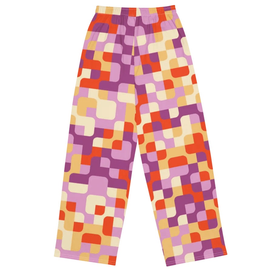 BUIII Pixelated Geometry: Autumn Breeze Wide-Leg Pants product image (10)