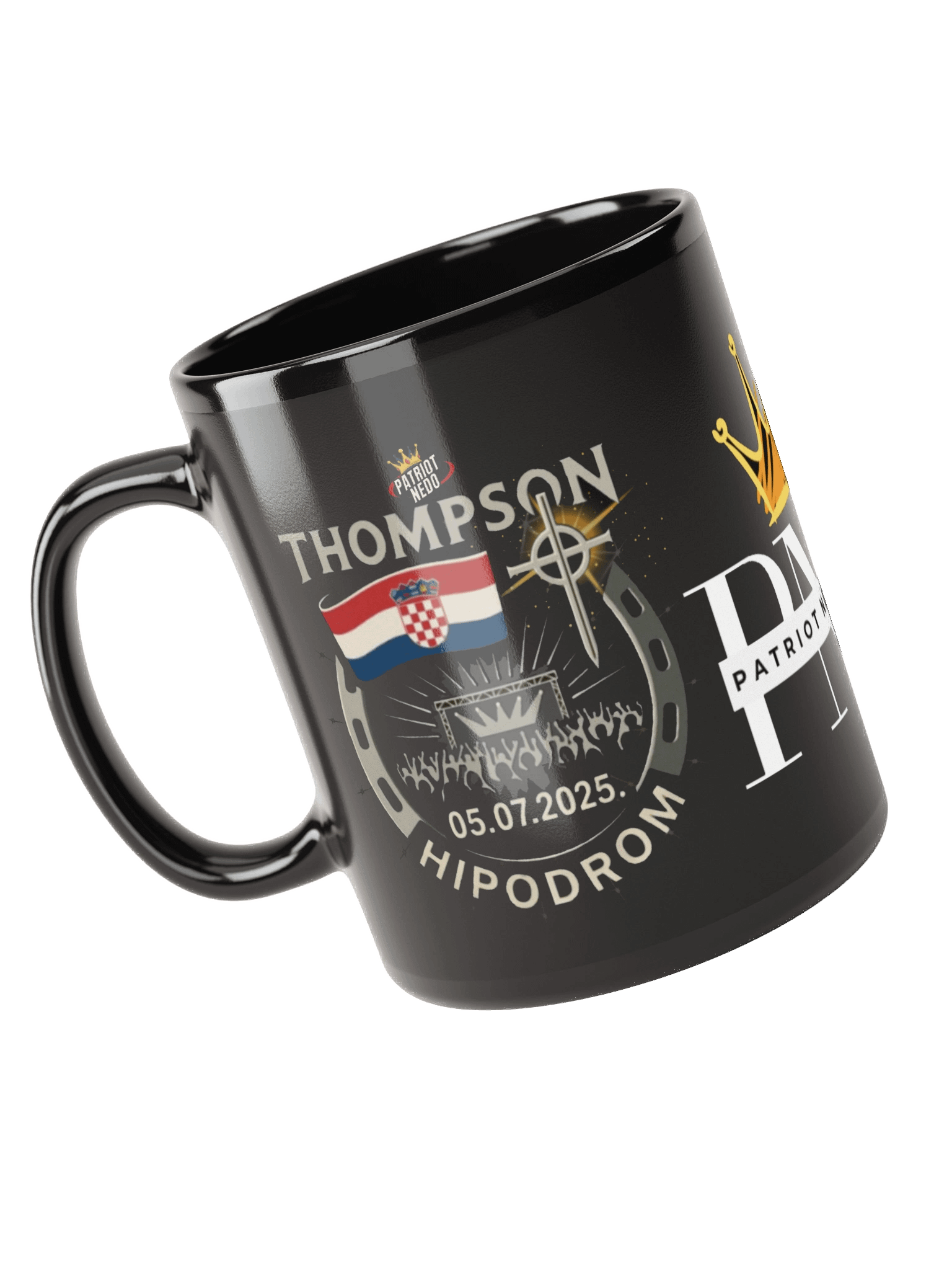 Patriotic Crest Black Mug product image (3)