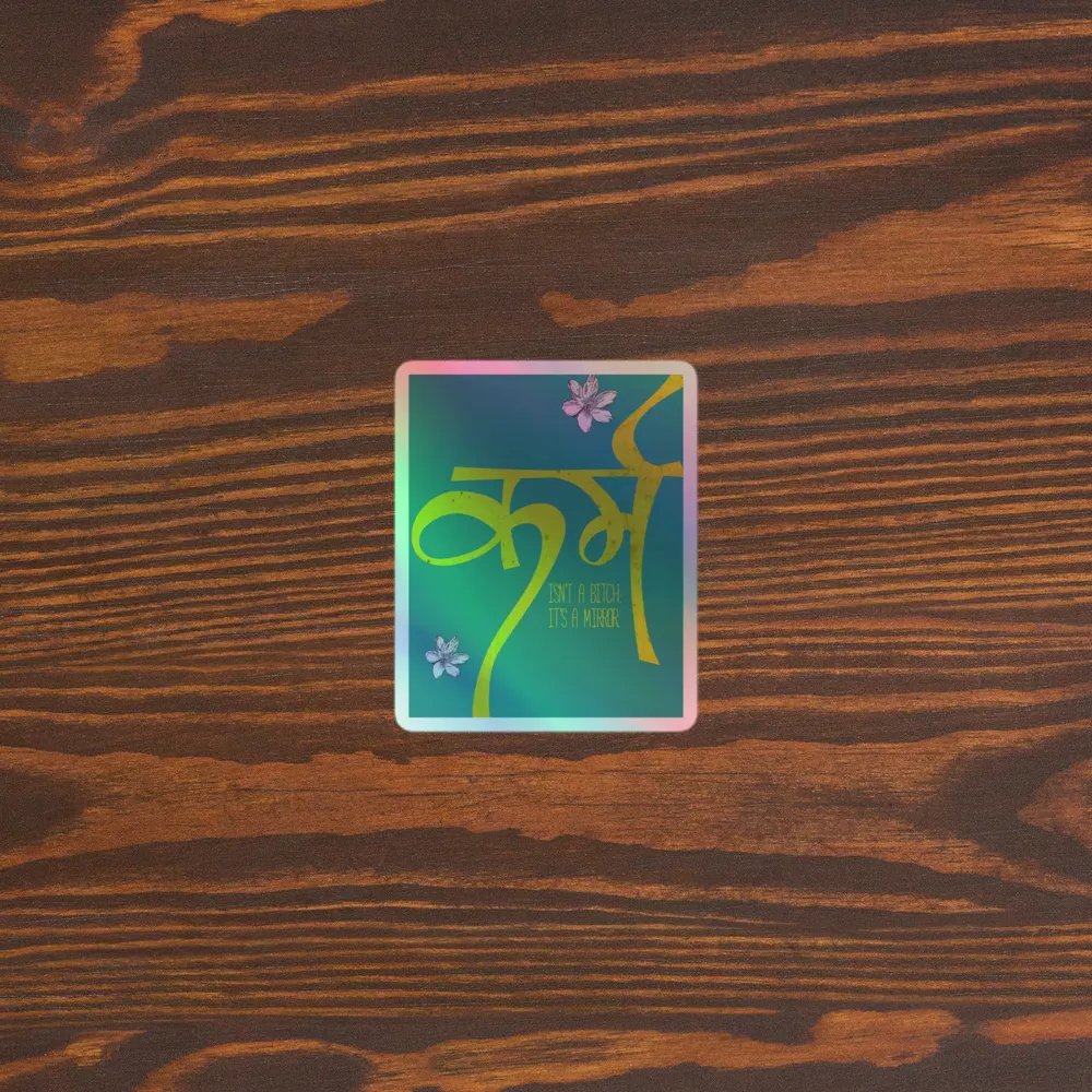 Reflective Script Holographic Sticker Set product image (5)