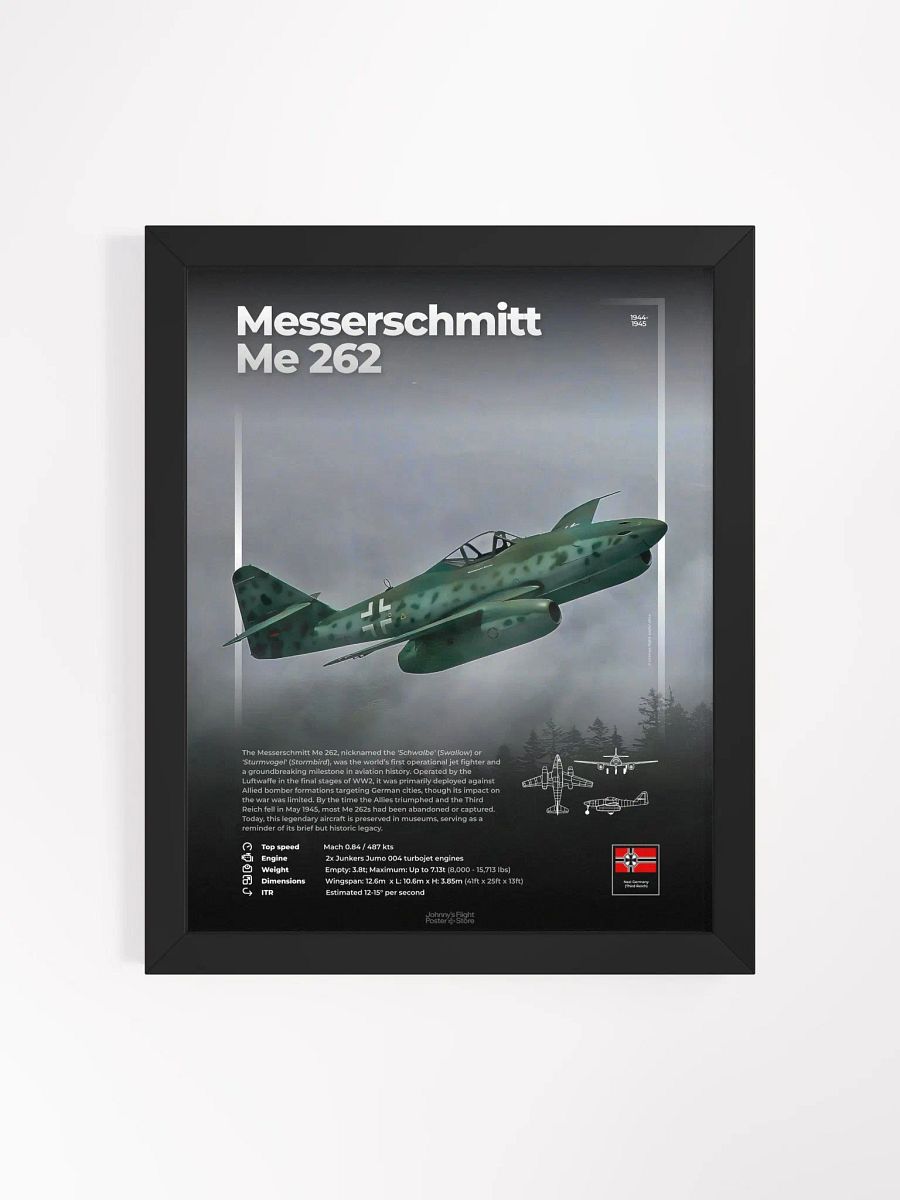 Messerschmitt Bf-109 Aviation Spec Poster product image (3)
