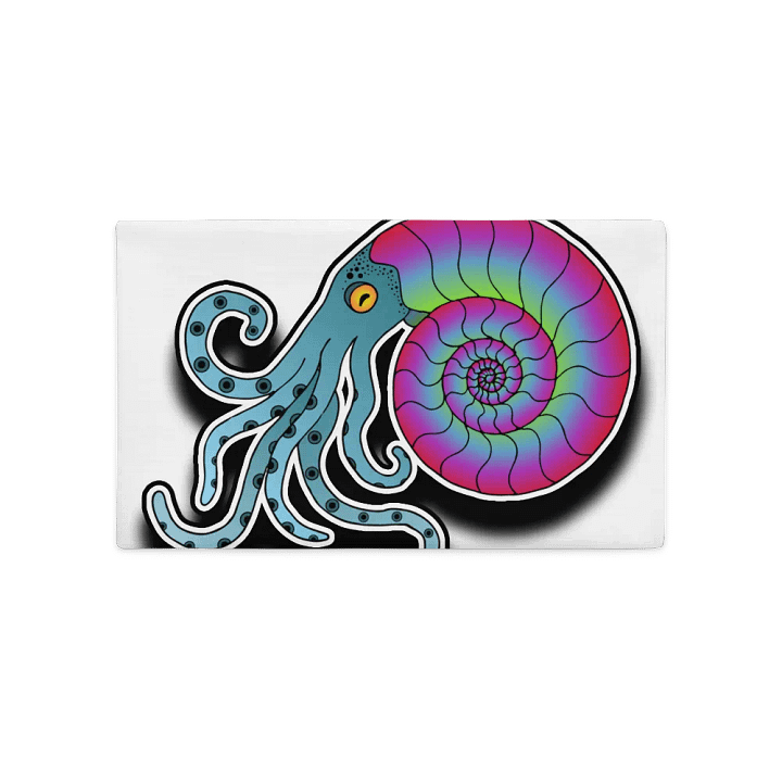 Whimsical Ammonite Print Pillow Case product image (2)