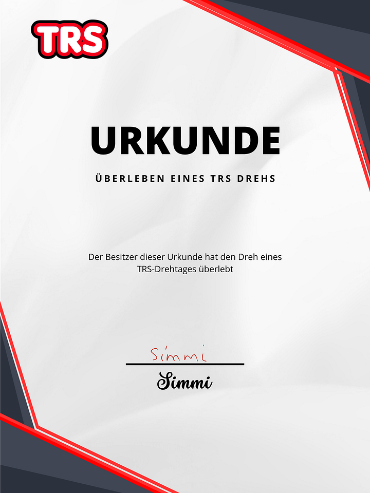 TRS Überlebensurkunde product image (1)