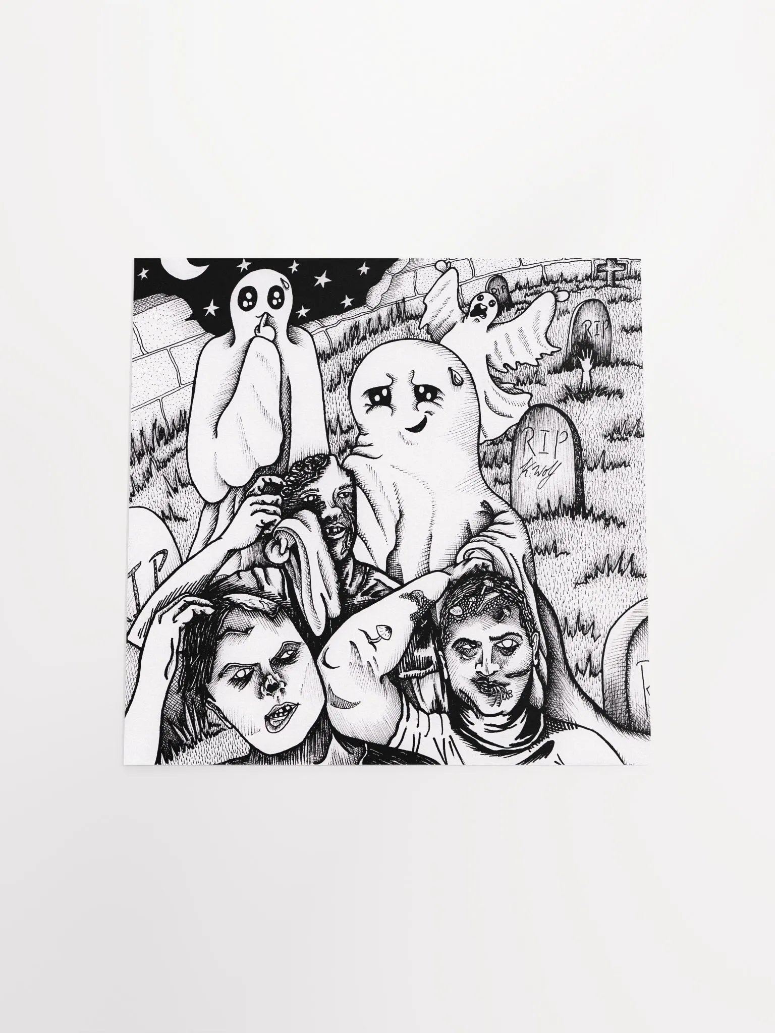 Graveyard Brawl Matte Poster product image (4)