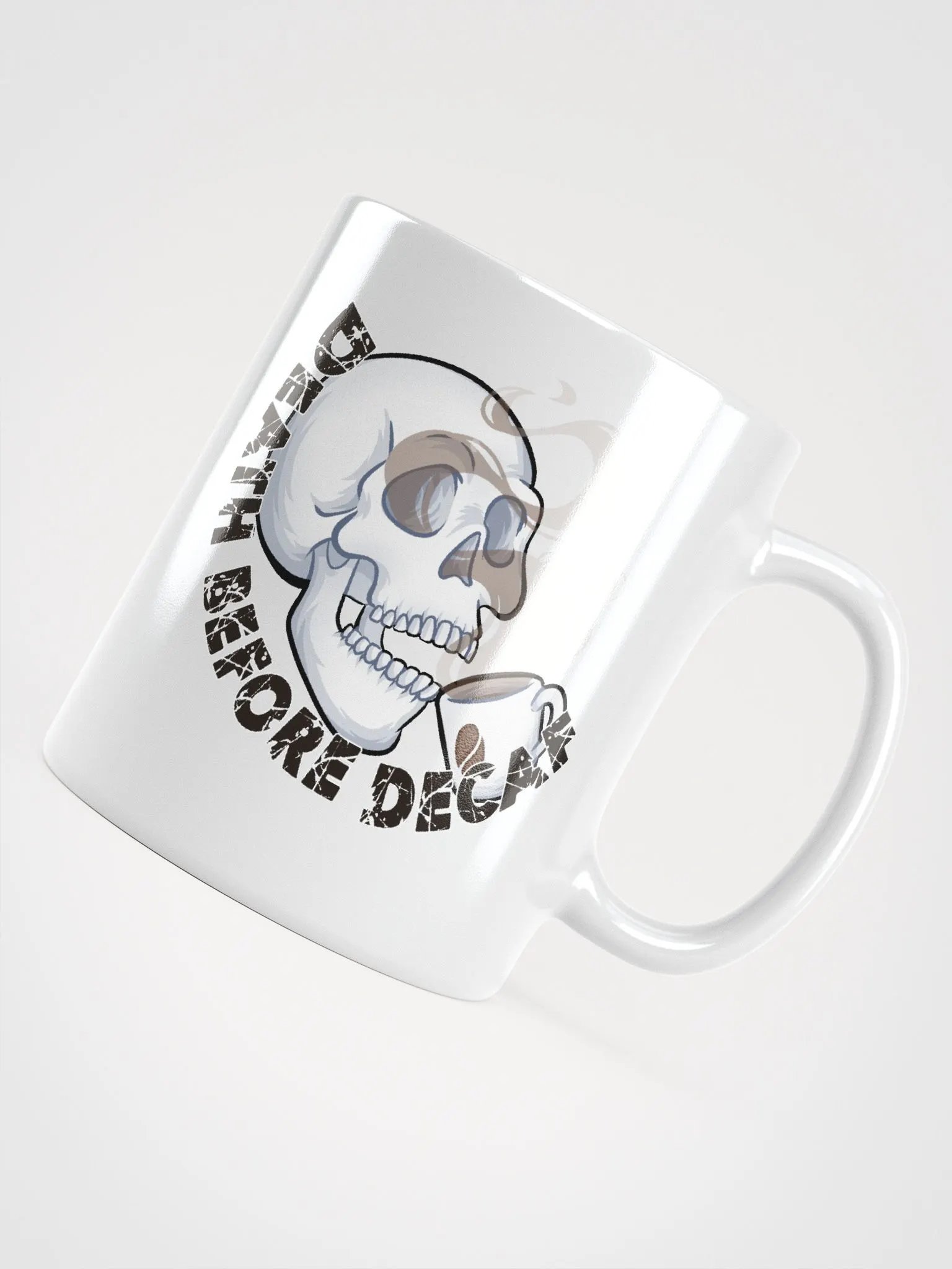 Death Before Decaf White Coffee Mug product image (4)