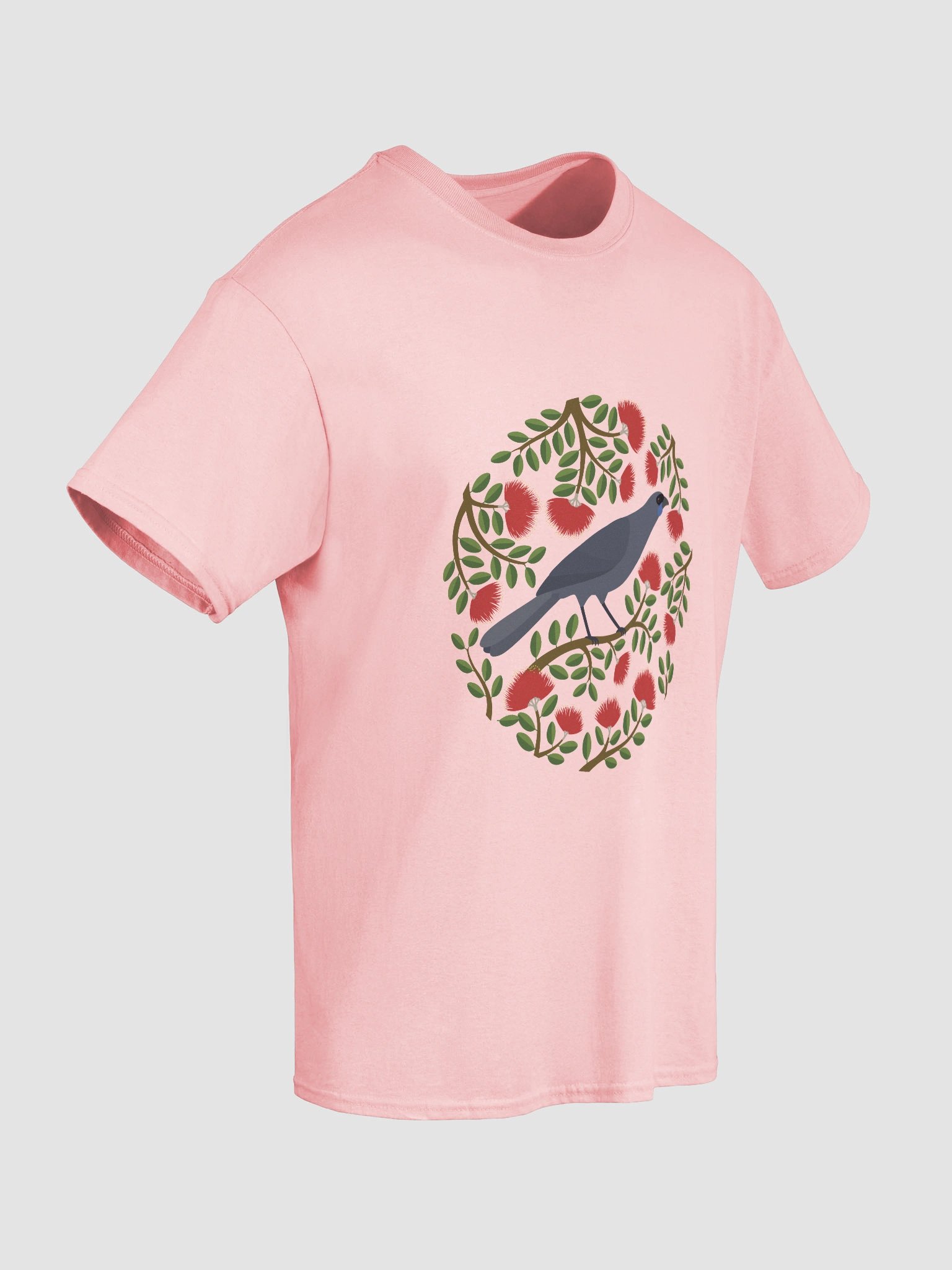Kōkako in Pōhutukawa T-Shirt – Unisex Adult Tee product image (8)