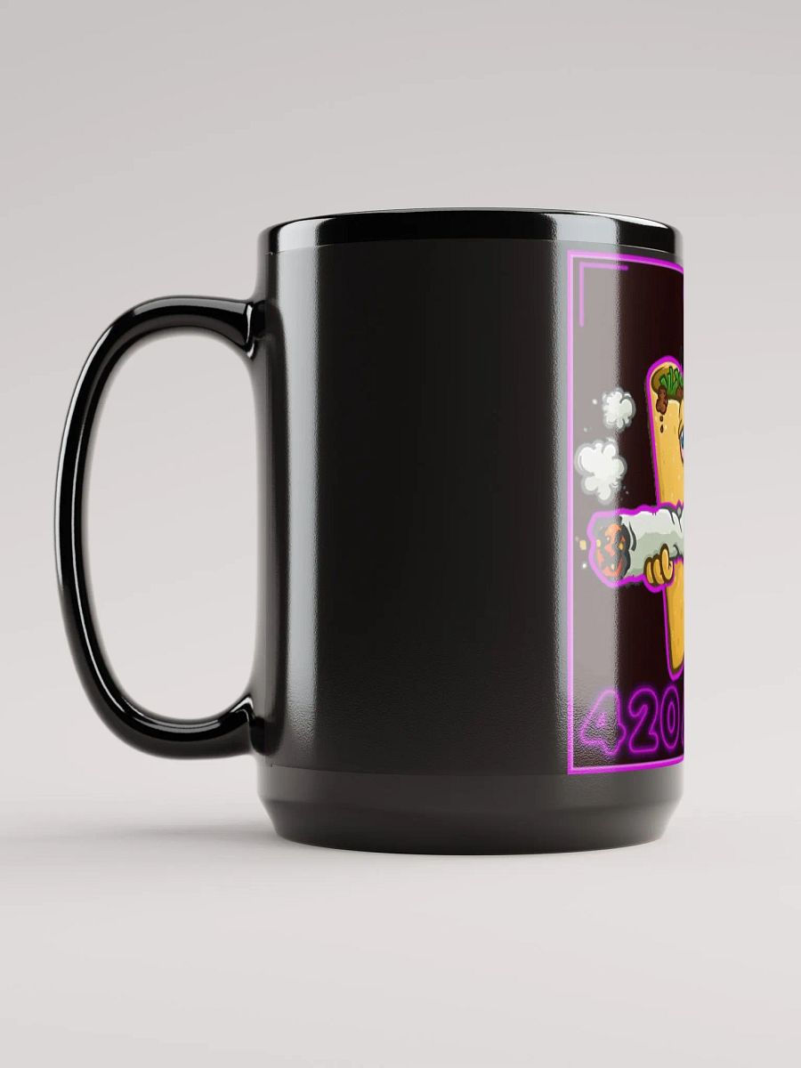 420 Alert Taco Black Glossy Mug product image (6)