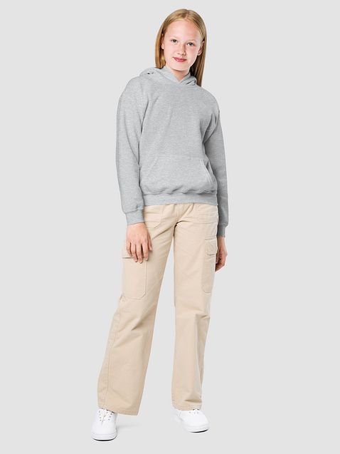 Photo showing Gildan Youth Heavy Blend Hoodie