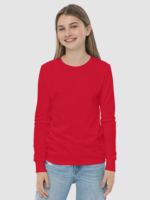 Photo showing Bella+Canvas Youth Long Sleeve T-Shirt