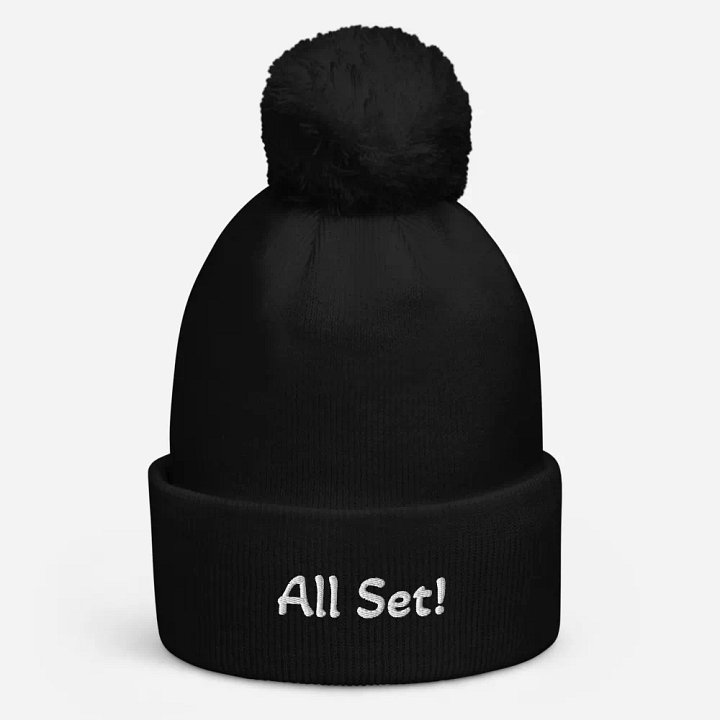 AllSaints Inspired Beechfield Pom-Pom Beanie product image (2)