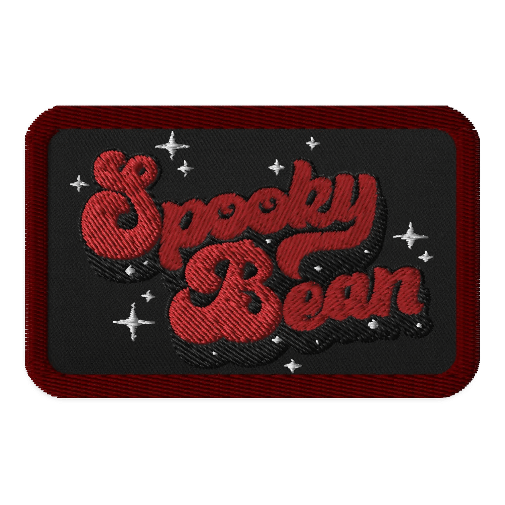 Spooky Bean Embroidered Patch product image (1)
