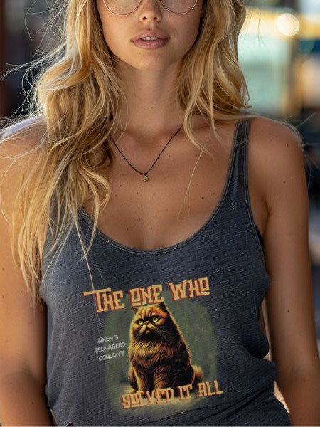 Magical Cat Vintage Pulp Horror Tank Top product image (1)