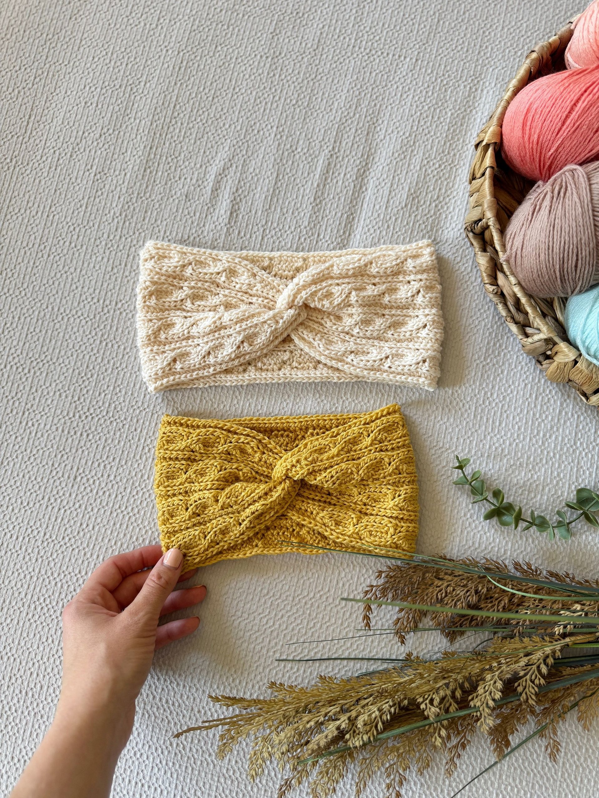 CROCHET PATTERN + VIDEO - The Deidra Headband, sizes newborn baby to adult product image (8)