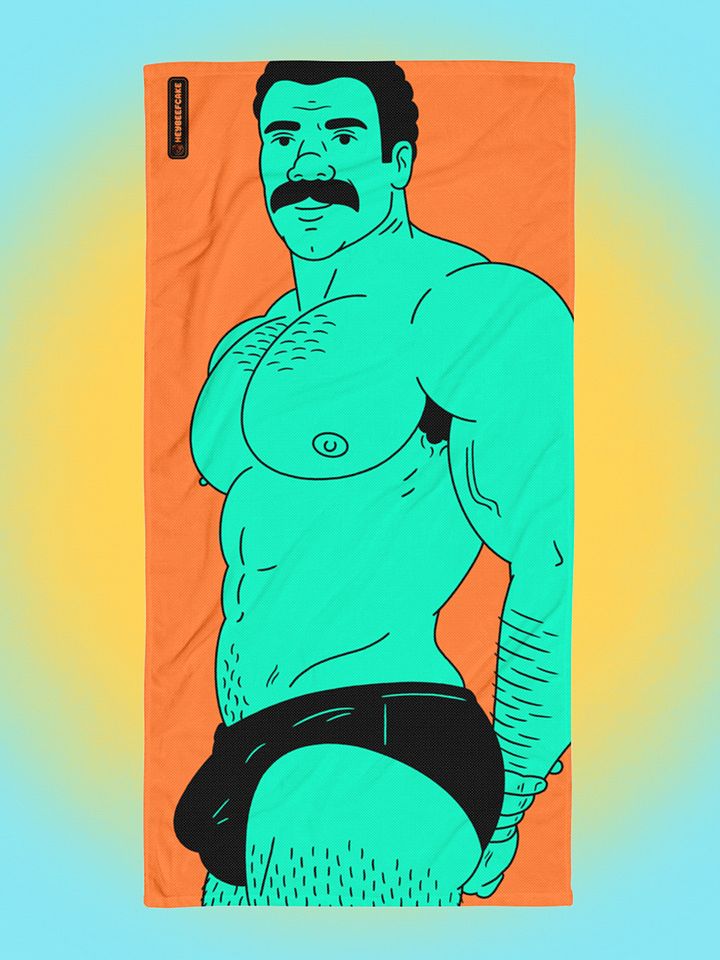 Hot Hunk Beach Towel product image (1)