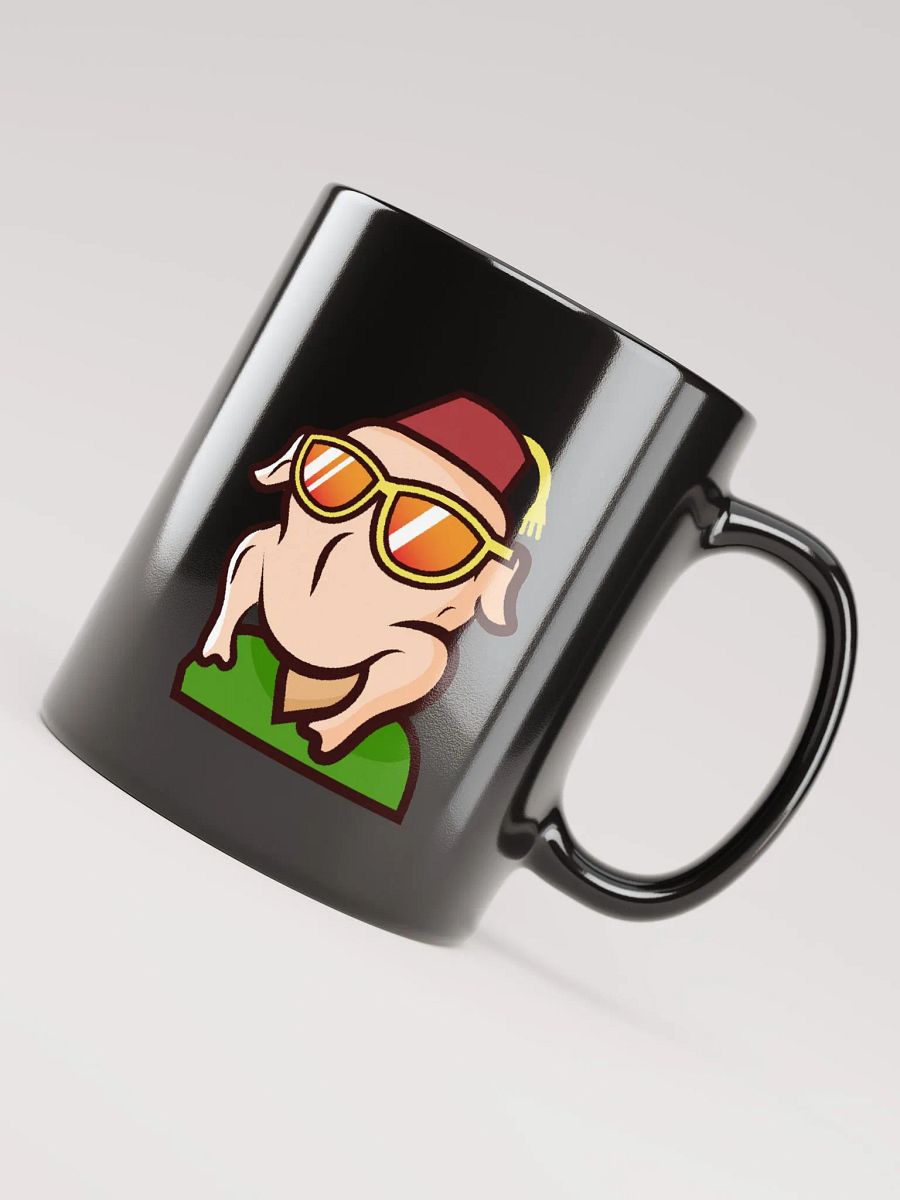 TURKEY HEAD GLOSSY BLACK MUG product image (8)