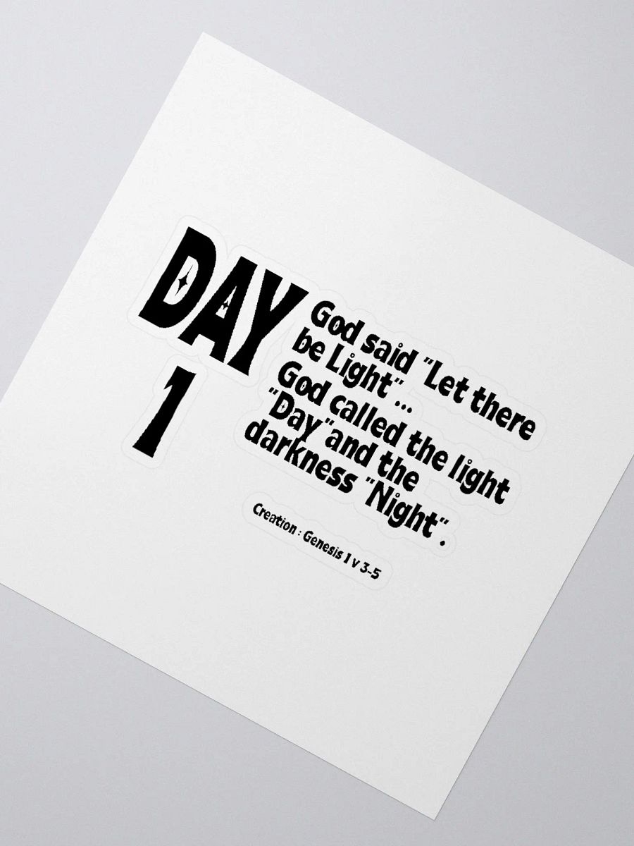 CREATION: DAY 1……Christian, Jesus, faith, God, Bible, Christianity, Jesus Christ, religion, Bible Verse, Love product image (2)