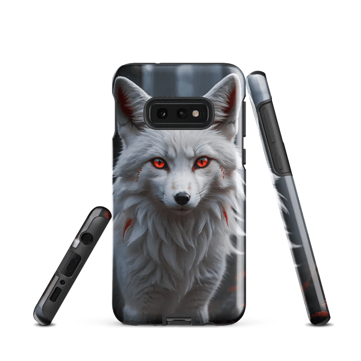 Mystic White Fox Samsung Tough Case - Bold Spirit Animal Design product image (2)