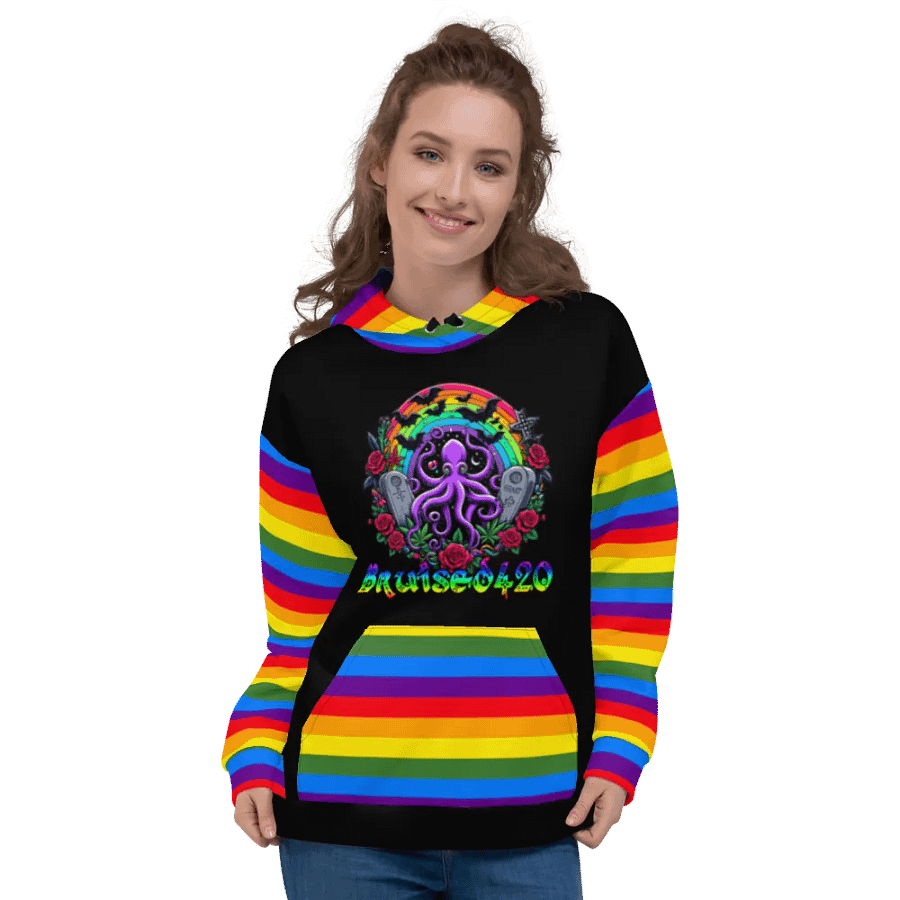 Gothic Octopus Dream All-Over Hoodie product image (2)
