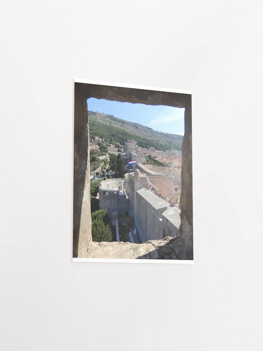 Dubrovnik - Old Town Walls through Window - print/poster product image (11)