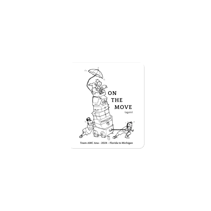 On the move - Magnet (2 sizes) product image (2)