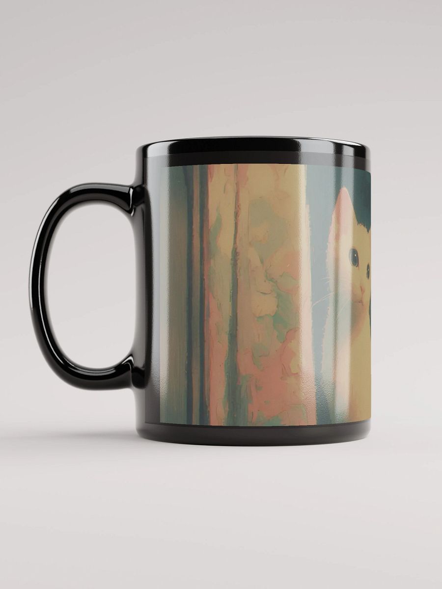 Serene Eyes Black Glossy Mug product image (3)
