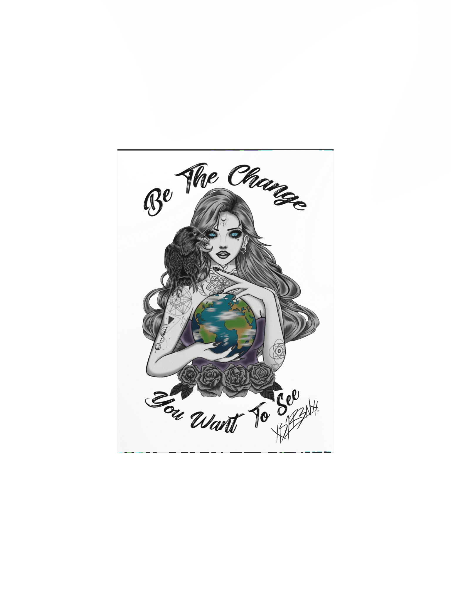 Be the change Poster signed White product image (4)