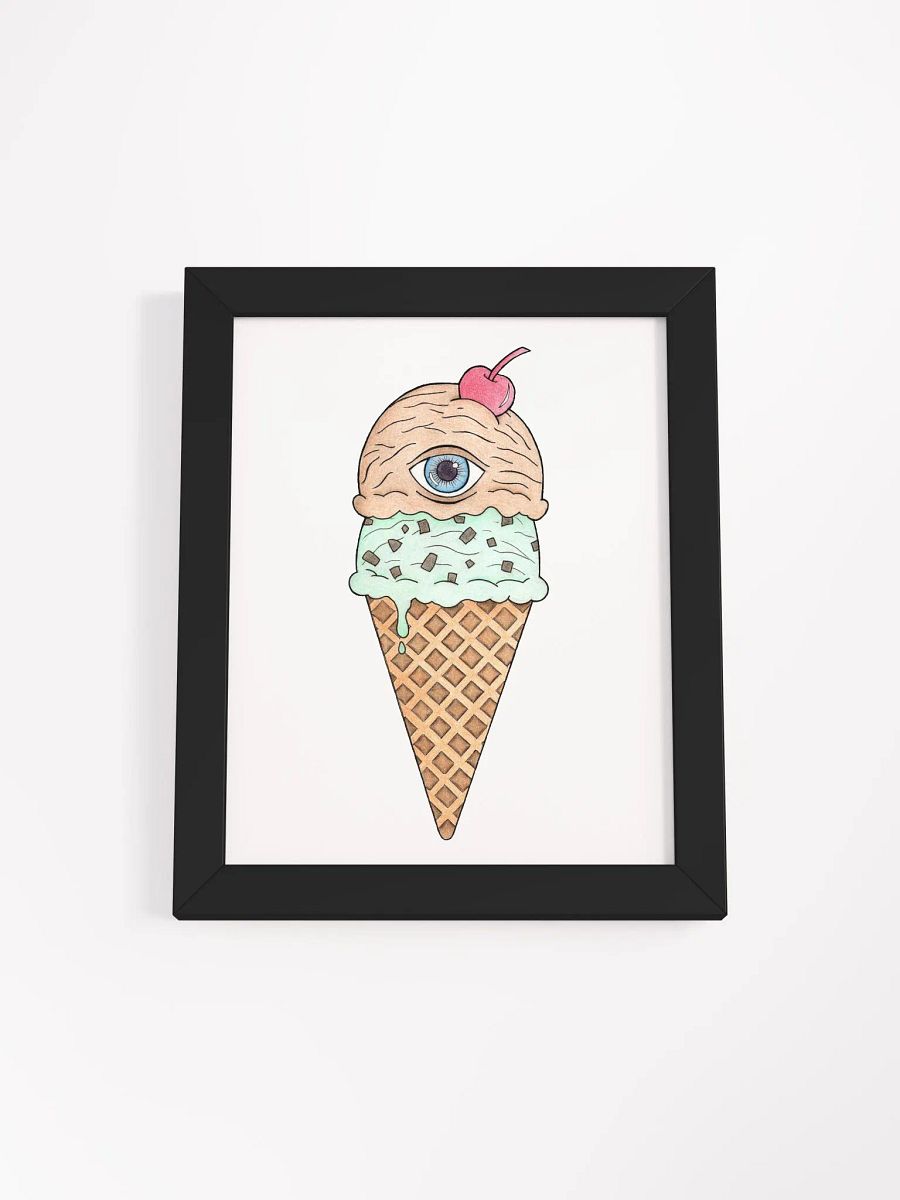 Eyece-cream framed print product image (1)