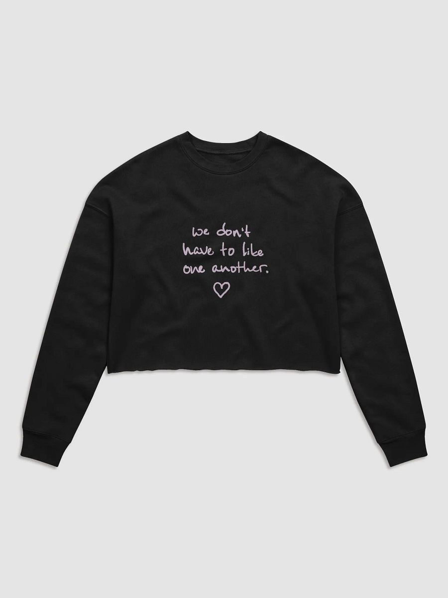 ONE ANOTHER (pink) women's fleece crop sweatshirt product image (2)