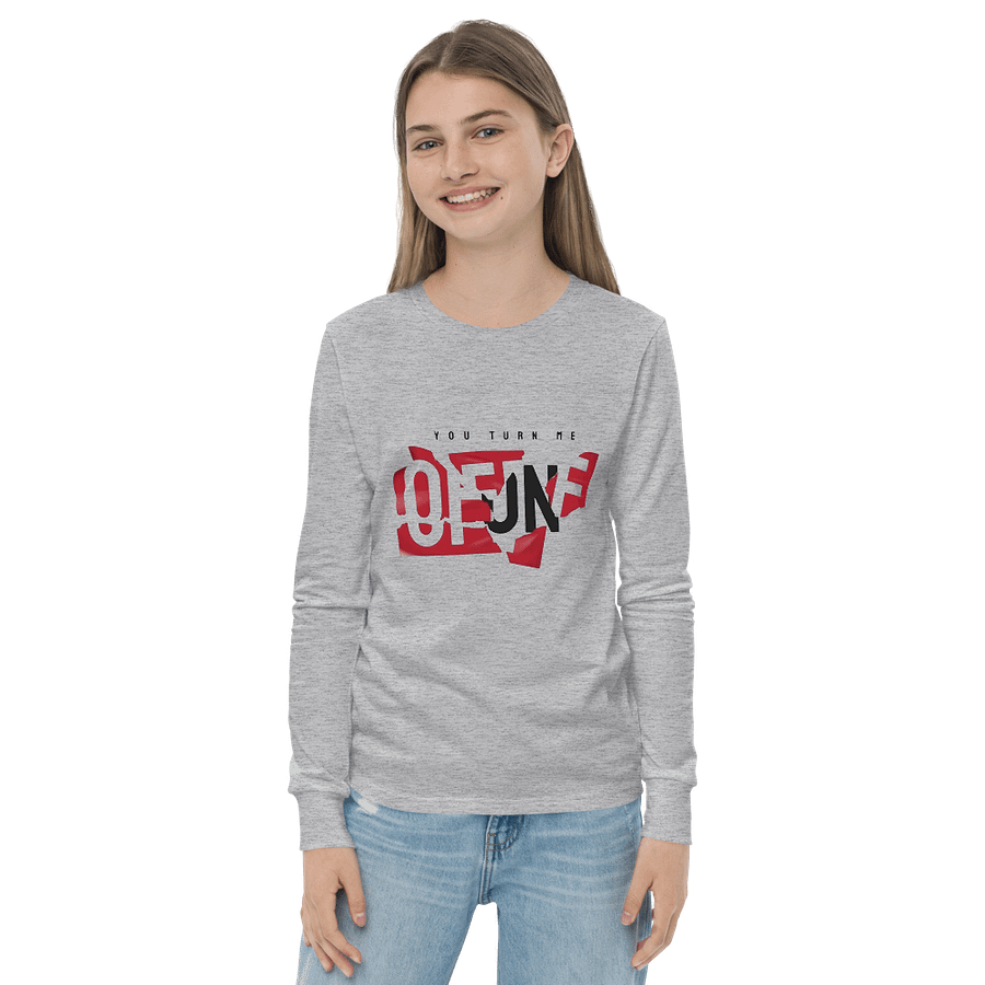 Kids Youth Long Sleeve T-Shirt ON OFF Slogan product image (2)